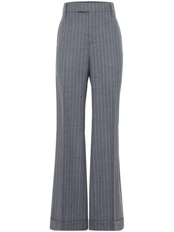 Pinstripe Virgin Wool Pants - Image 2
