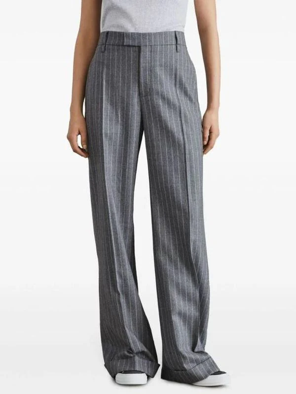 Pinstripe Virgin Wool Pants - Image 3