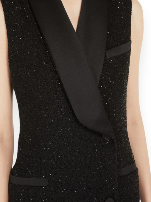 Sequin Detail Sleeveless Dress - Image 2