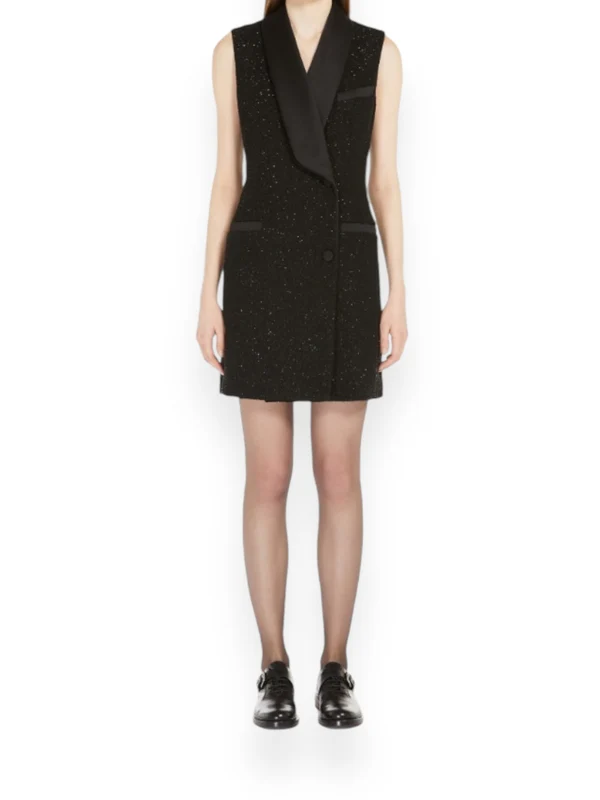 Sequin Detail Sleeveless Dress - Image 3