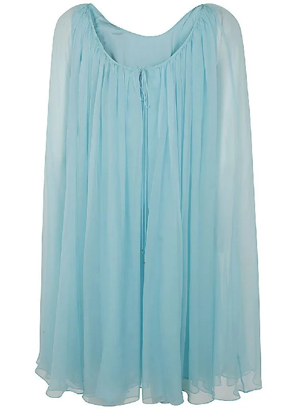 Footing Silk Pleated Dress - Image 2