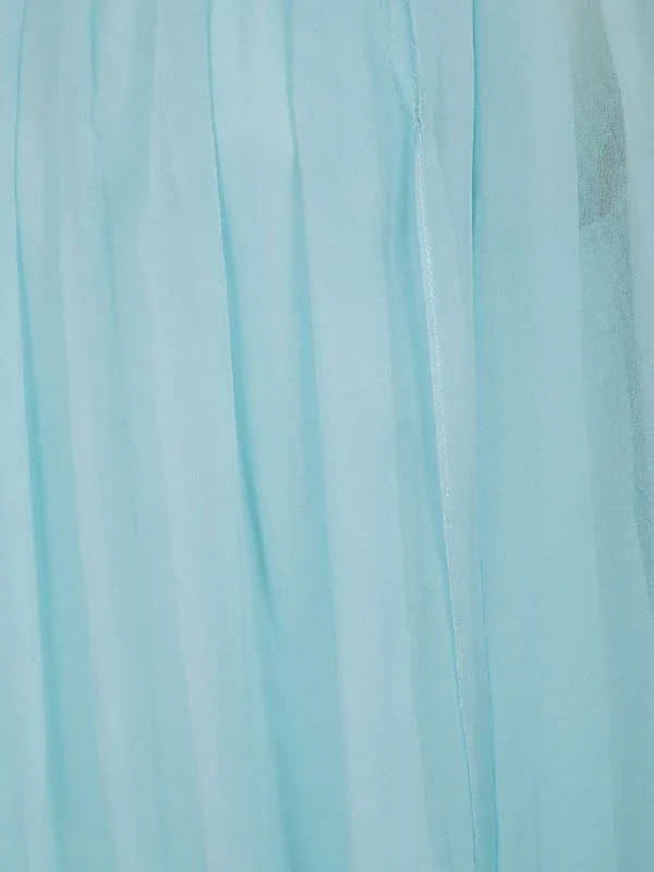 Footing Silk Pleated Dress - Image 3