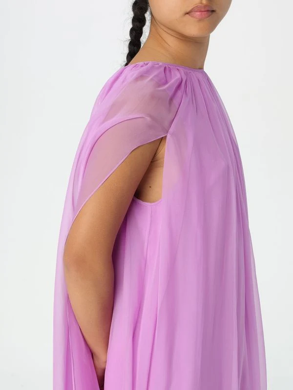 Footing Silk Mini Dress - Image 4