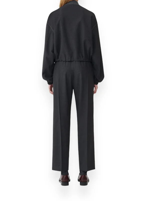 Drawstring Hem Zip-Up Jacket - Image 4