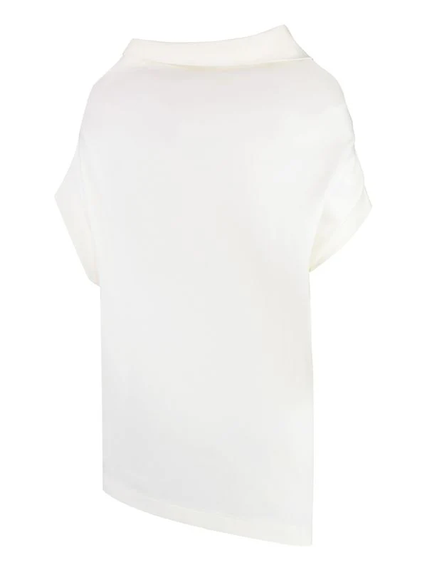Asymmetric Viscose Blend Blouse - Image 2