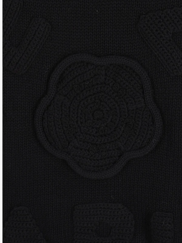 Logo Embroidery Knit Hoodie - Image 2