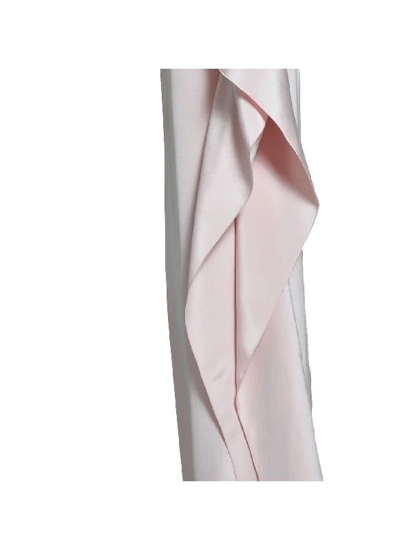 Scarf Detail Silk Long Dress - Image 3