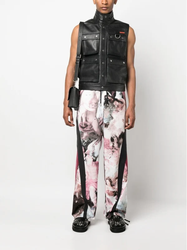 Graphic Printing Drawstring Pants - Image 2