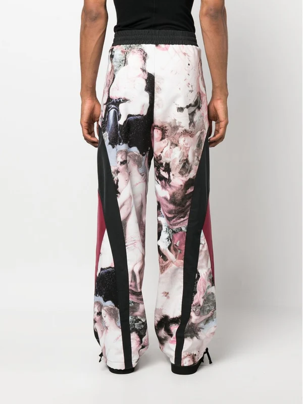 Graphic Printing Drawstring Pants - Image 4