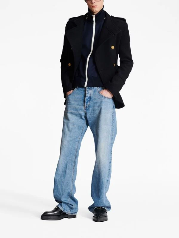 Pocket Panel Detail Denim Pants - Image 2