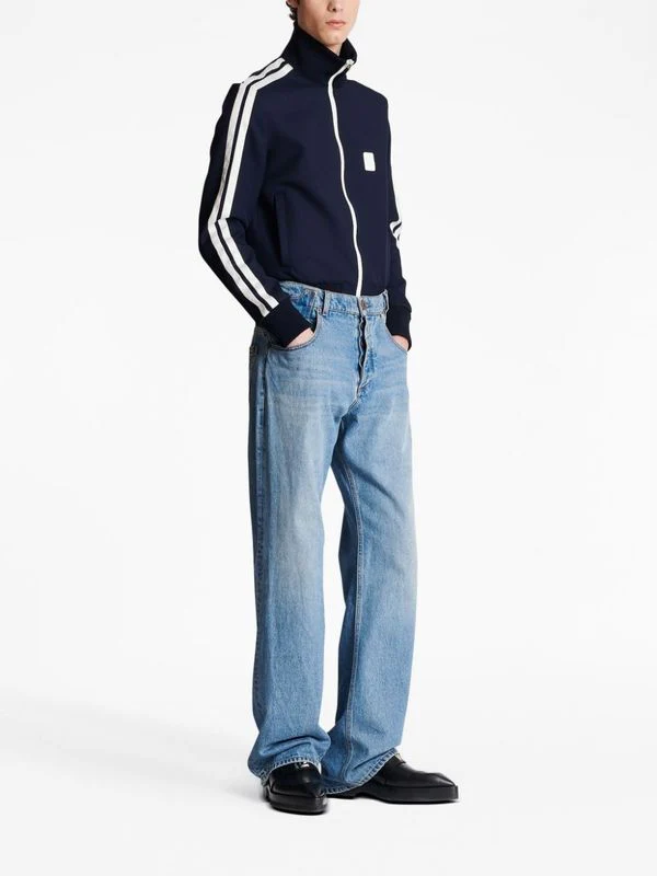 Pocket Panel Detail Denim Pants - Image 3