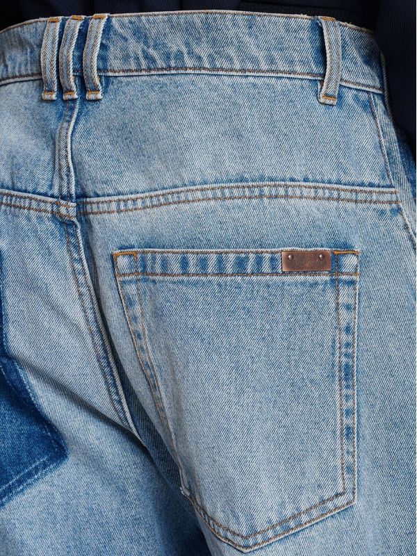 Pocket Panel Detail Denim Pants - Image 7