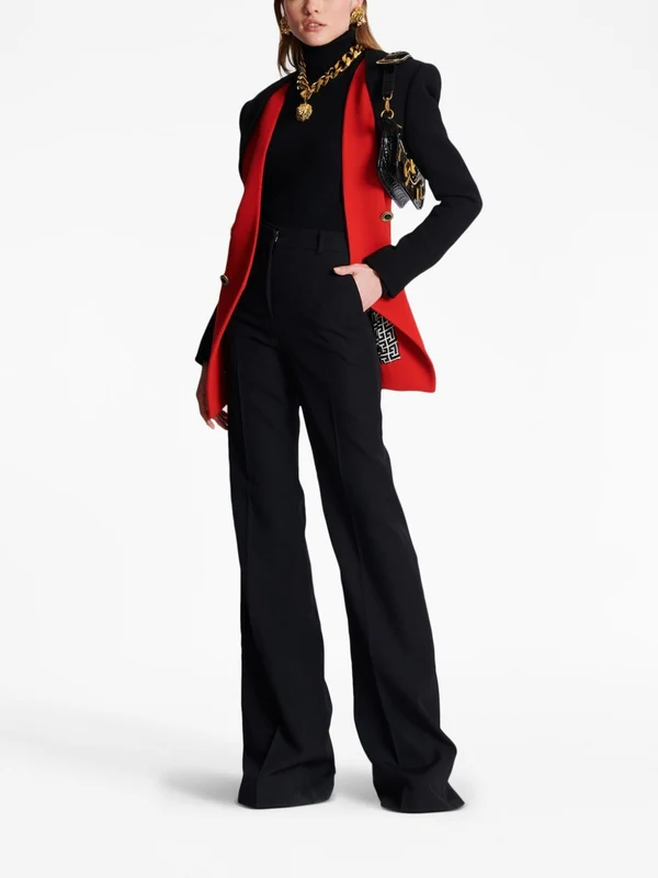 Wool flared trousers Trousers - Image 2