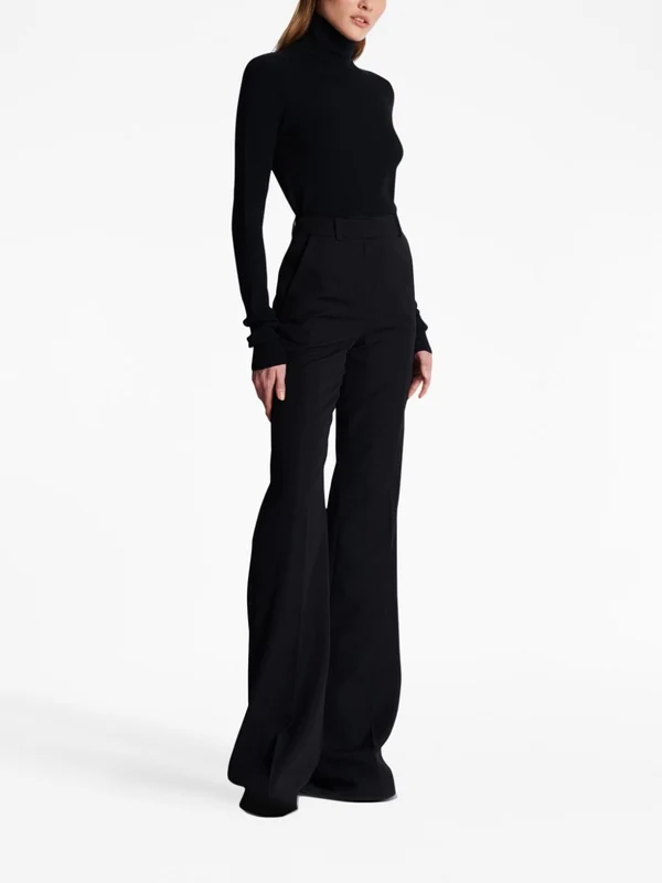Wool flared trousers Trousers - Image 3