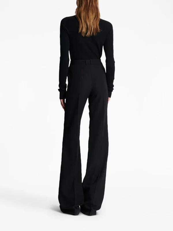 Wool flared trousers Trousers - Image 4