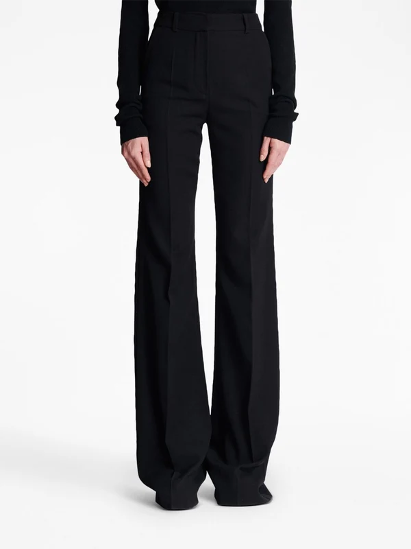 Wool flared trousers Trousers - Image 5