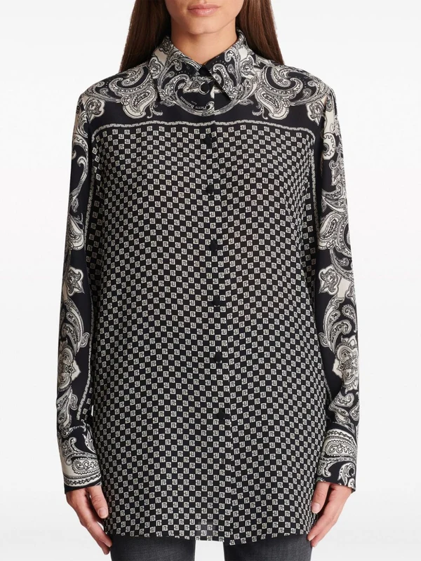 Paisley Pattern Silk Shirt - Image 5