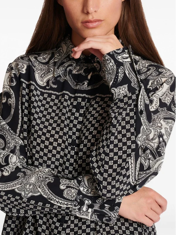 Paisley Pattern Silk Shirt - Image 6