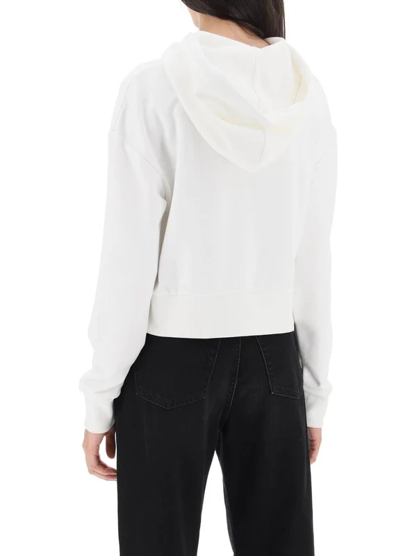 Logo Detail Crop Hoodie - Image 3
