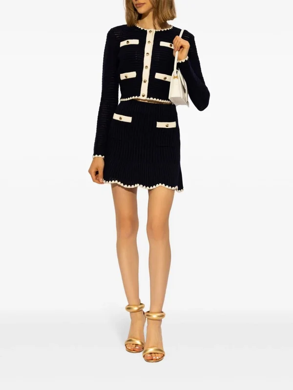 Multi Pocket Tweed Cardigan - Image 2