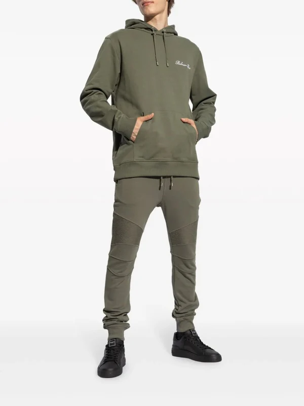 Logo Embroidered Cotton Hoodie - Image 2