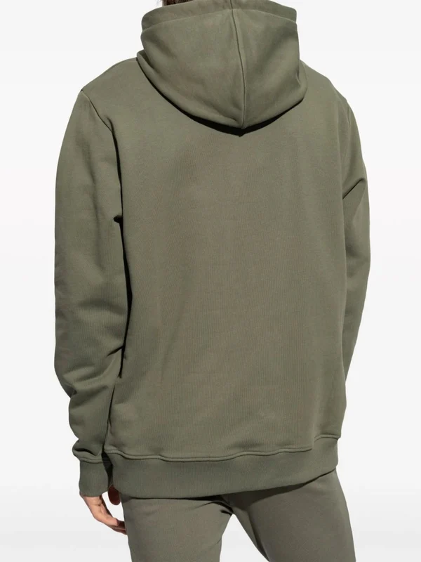 Logo Embroidered Cotton Hoodie - Image 4