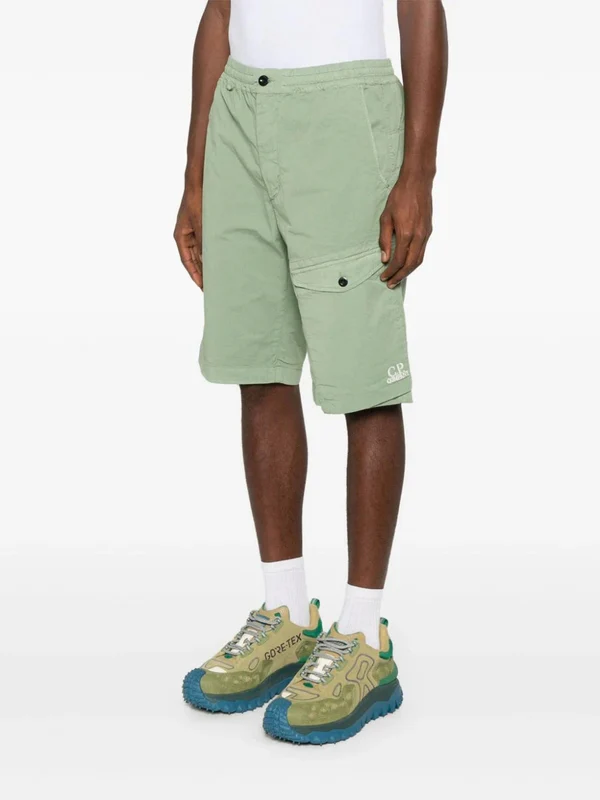 Logo Detail Cotton Shorts - Image 3