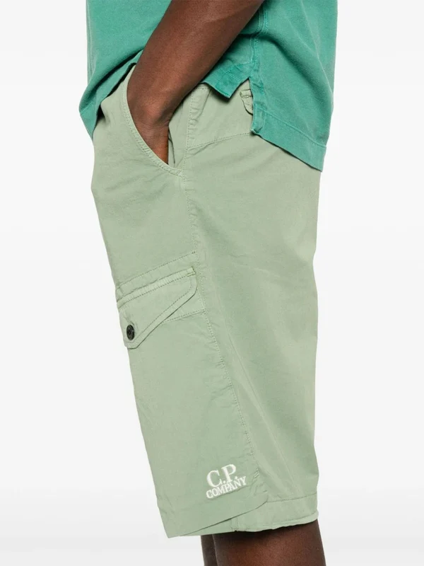 Logo Detail Cotton Shorts - Image 5