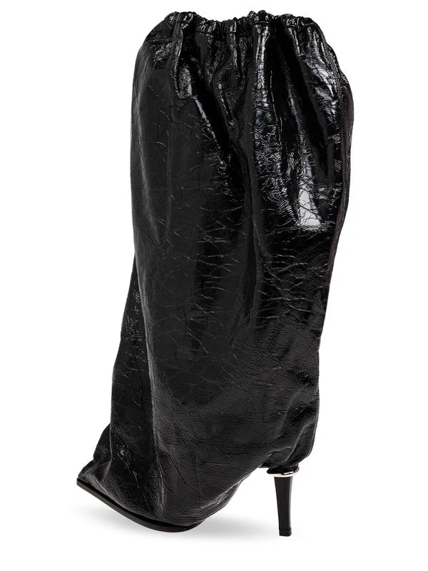 Bag Point Toe Leather Boot Heel - Image 3