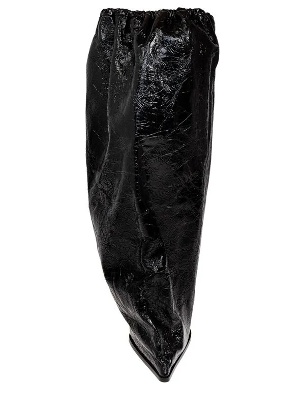 Bag Point Toe Leather Boot Heel - Image 4
