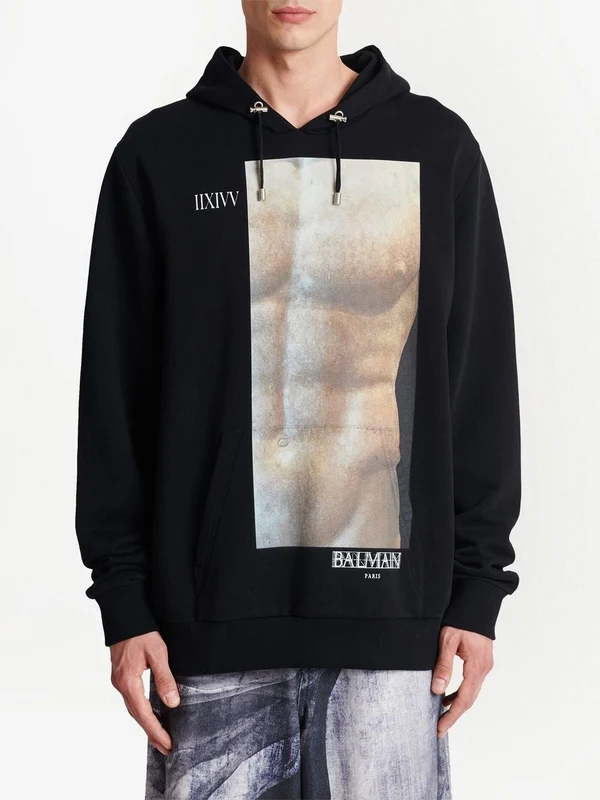 Graphic Printing Cotton Hoodie - Image 3