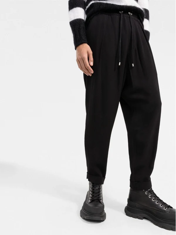 Slouchy Drawstring Track Pants - Image 3