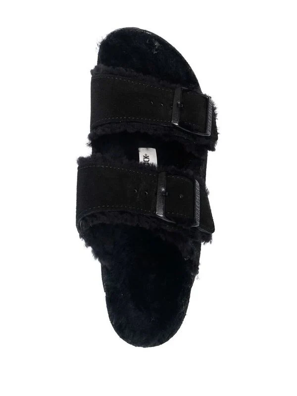 Arizona Shearling Suede Sandals - Image 4