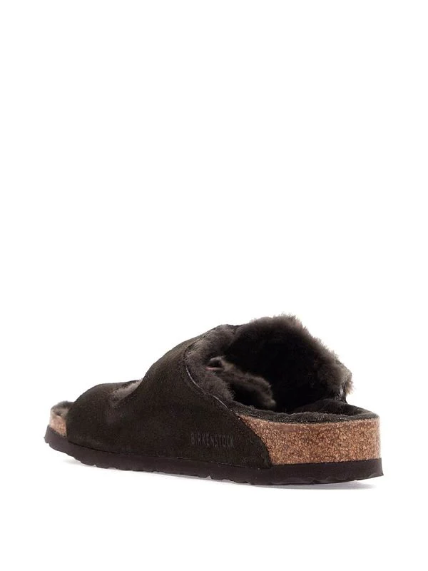 Arizona Shearling Suede Leather Sandals - Image 3
