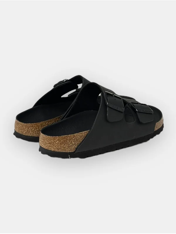 Double Buckle Leather Sandals - Image 2