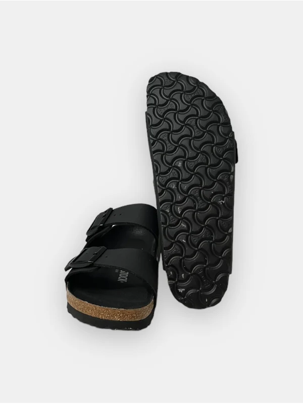 Double Buckle Leather Sandals - Image 4