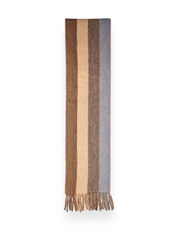 Logo Detail Virgin Wool Blend Muffler - Image 3