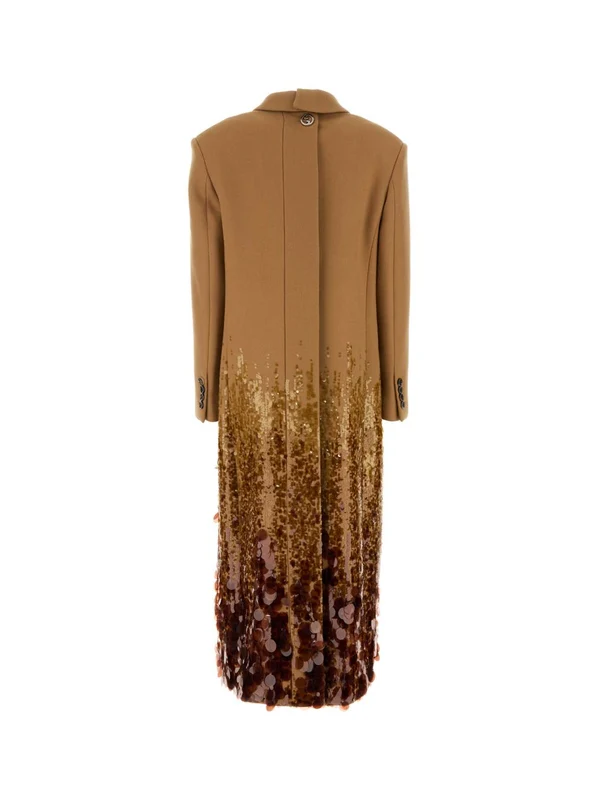 Batavia Sequin Embroidery Wool Coat - Image 2