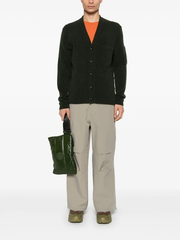 Lens Patch V-Neck Cardigan - Image 2