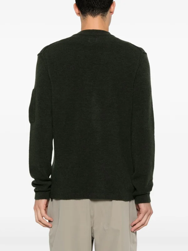 Lens Patch V-Neck Cardigan - Image 4