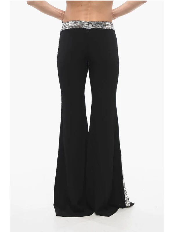 Sequin Banded Flare Pants - Image 4