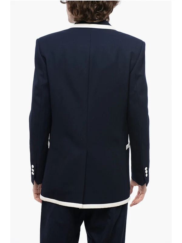 Balmain Navy Tailored Jacket - Image 2