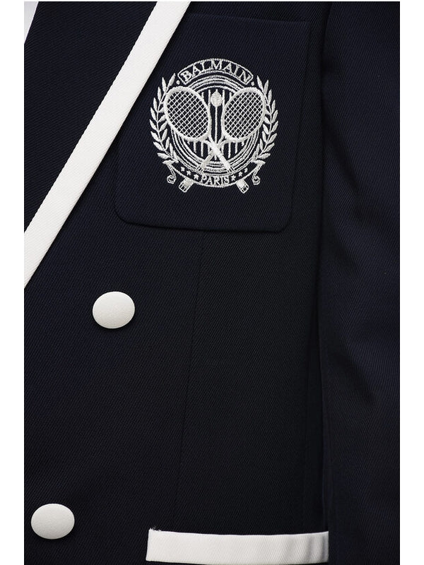Balmain Navy Tailored Jacket - Image 3