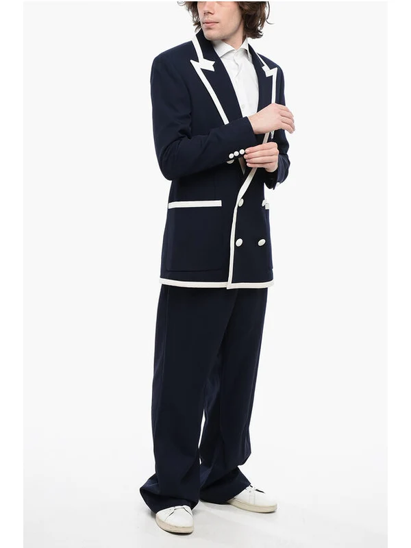 Balmain Navy Tailored Jacket - Image 4