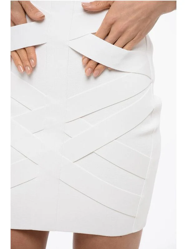 Crisscross Knit Skirt - Image 4