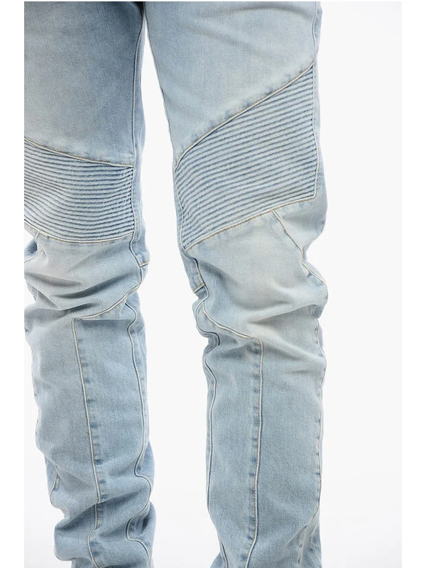 Balmain Sky Blue Denim Pants - Image 3