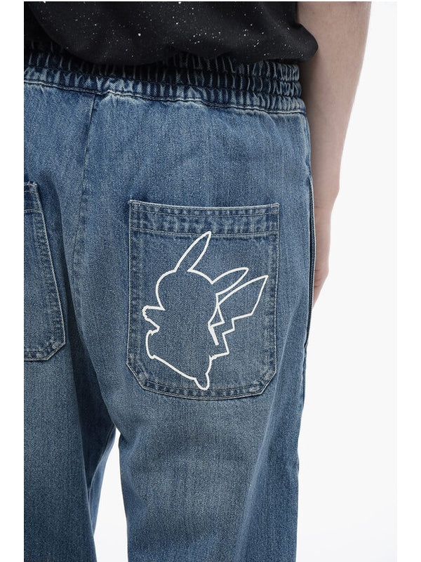 Balmain Blue Denim Pants - Image 3