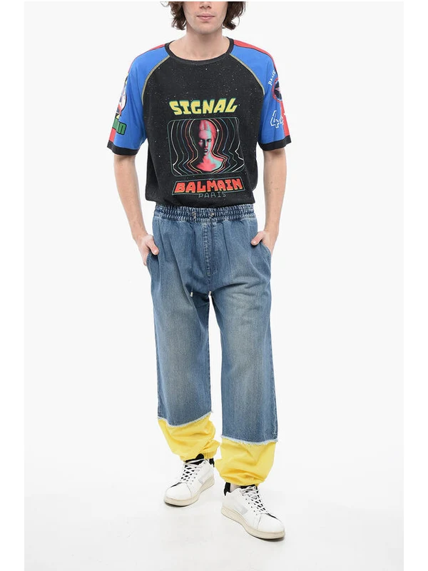 Balmain Blue Denim Pants - Image 4