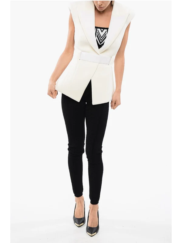 Shoulder Pad Belt Detail Vest - Image 4