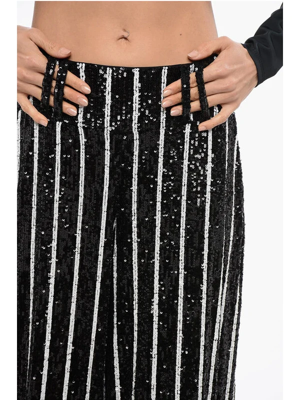 Stripe Sequin Pants - Image 3